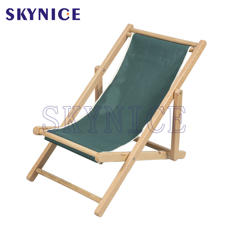Marco de silla de playa con honda de madera para niños