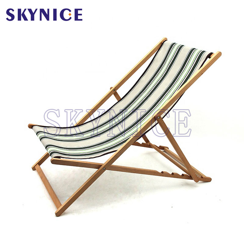 Silla de playa plegable silla de cubierta solar